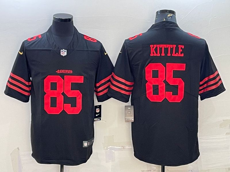 Men San Francisco 49ers #85 Kittle Black New 2022 Nike Limited Vapor Untouchable NFL Jersey->san francisco 49ers->NFL Jersey